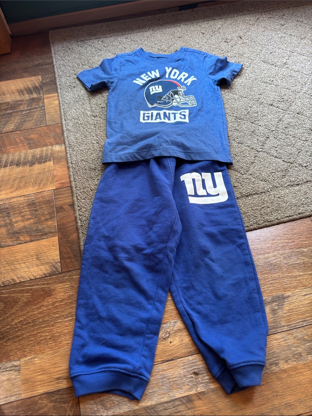 NFL New York Giants Blue Kids Matching Set
